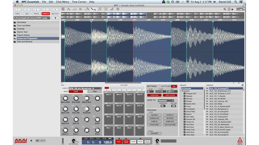 The MPC Essentials software.
