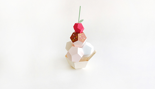 paper art food