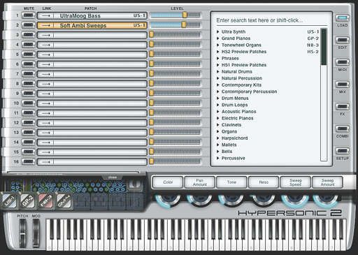 Hypersonic's got pianos galore - Robert Miles would be in his element