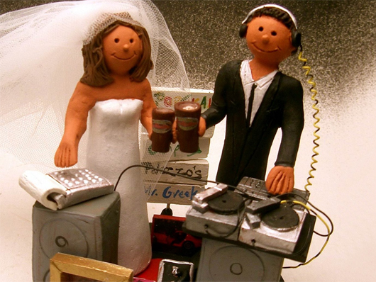 DJ cake topper