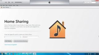 iTunes home sharing