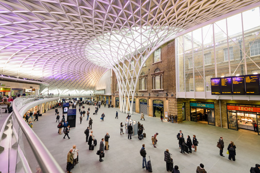 King's Cross's new super-strong domed roof was constructed using 1200 tonnes of steel