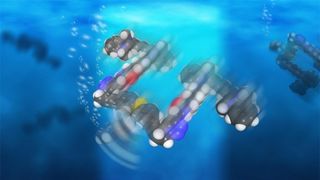 These nanosubmarines are powered by ultraviolet light
