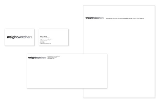 The new identity features across letterheads, business cards, and more