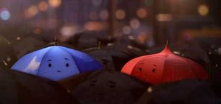 The Blue Umbrella used an attention-grabbing photorealistic style