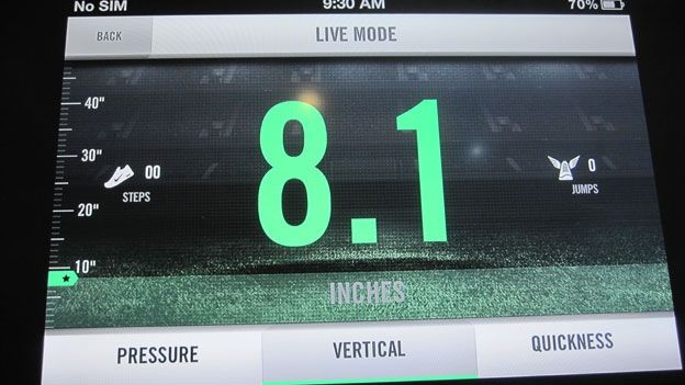 Nike+ Training iPhone app live mode