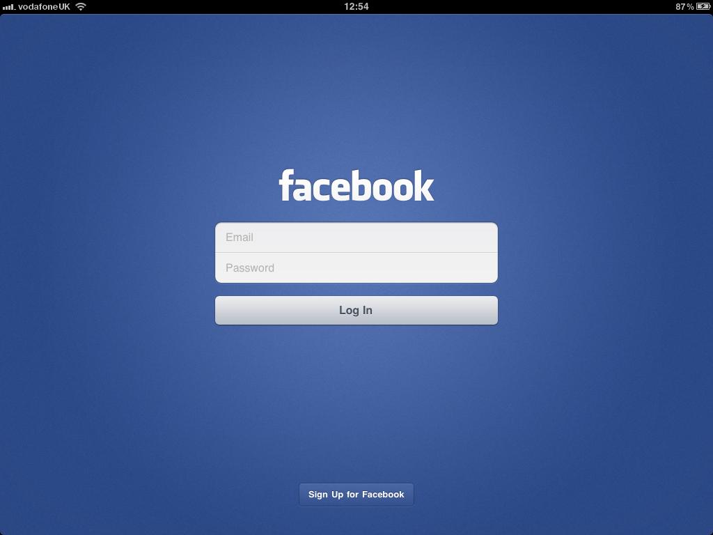 Download Facebook Login Desktop Screenshot Wallpaper