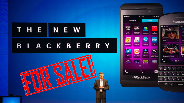 BlackBerry finally admits it might sell up