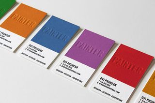 Letterpress business cards: James Prunean