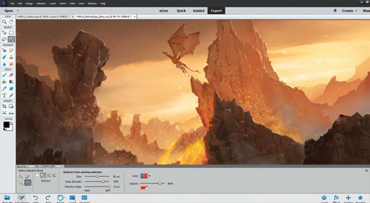 As you might expect, Elements lacks some of Photoshop's more advanced features, such as the Magnetic lasso, 3D functions and vector tools for example