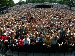 From the stage at V Festival