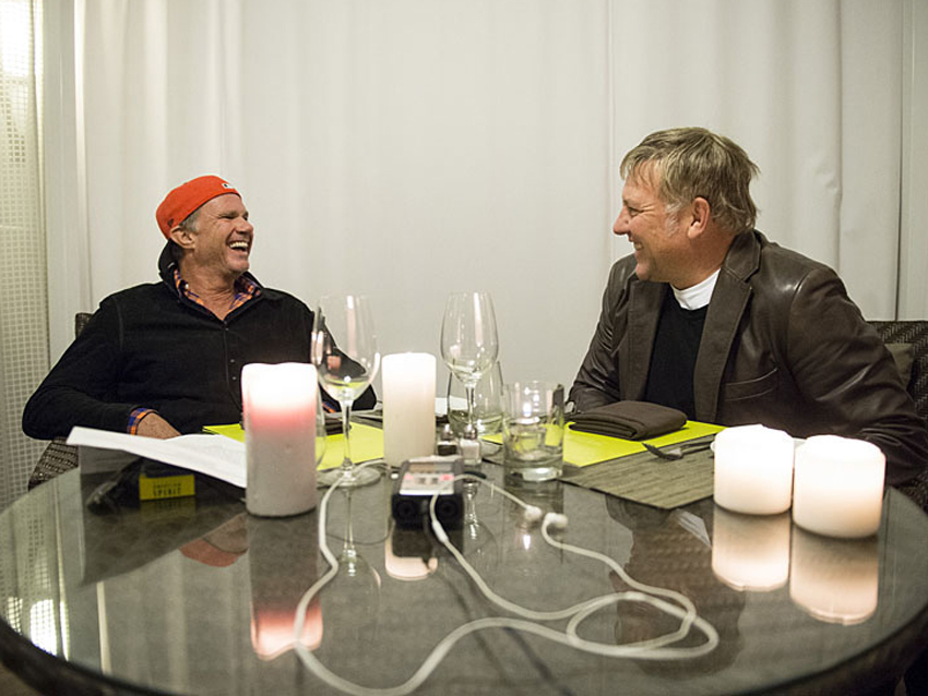 In conversation: Chad Smith and Alex Lifeson - in pictures