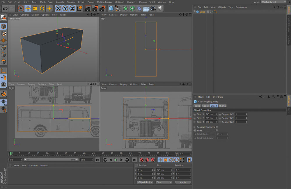 Create a folding paper animation - Setting up the scene