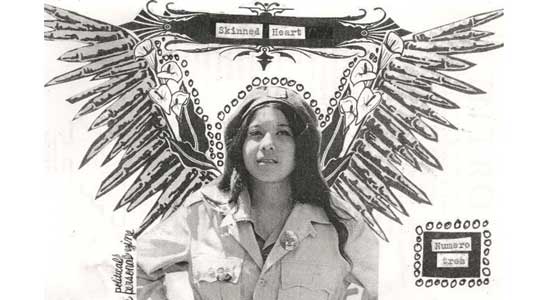 Skinned Heart Zine is not written from a political point of view but is more of a stream of consciousness