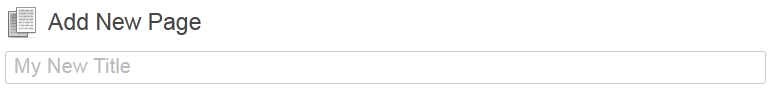 The title box with the placeholder text amended