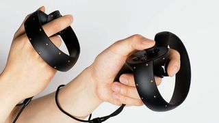 The Oculus Touch controllers also offer super accurate 1:1 tracking along with joysticks, triggers, and traditional gamepad-style buttons.
