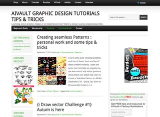 Get your hands on some fantastic, free Illustrator tutorials at Ai Vault