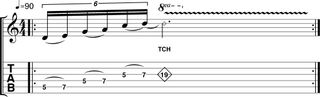 Touch harmonics tab
