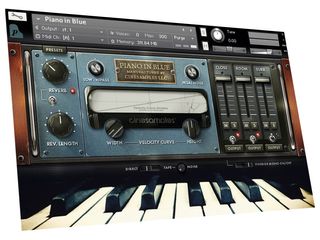 Cinesamples Piano In Blue has an appealing, vintage-styled interface.