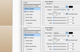 You'll know when you see a drop shadow whose settings haven't been touched. Work those settings every time