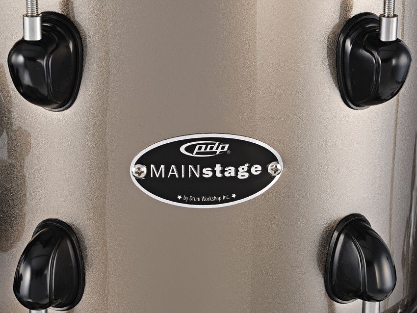 The lugs are a new low-mass design rather than the familiar oval PDP lugs.