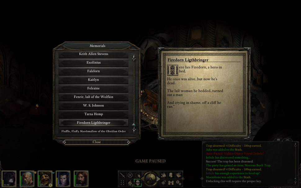 Pillars of Eternity update changes offensive content PC Gamer