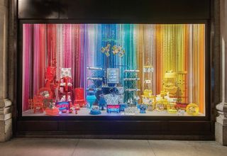 Window display by George Wu and Sarah Gottleib for their pop-up Poundshop