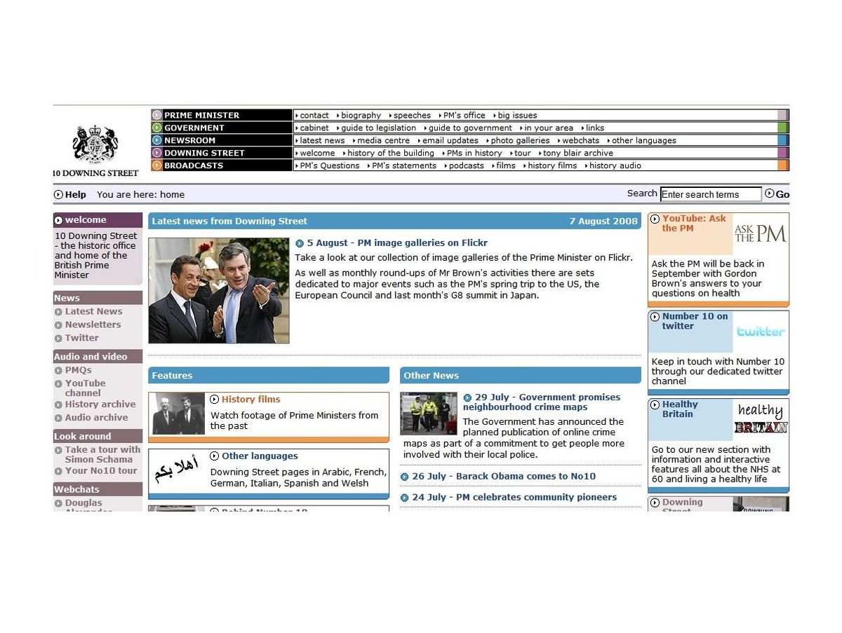 Downing Street utilises  2.0 TechRadar