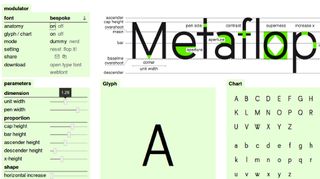 Metaflop provides a slider that adjusts the 'superness' of your fonts