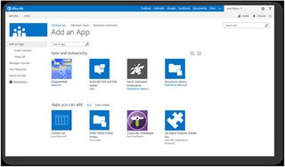 Businesses can write their own SharePoint apps or buy apps they can host