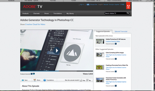 Creative Cloud: Adobe TV