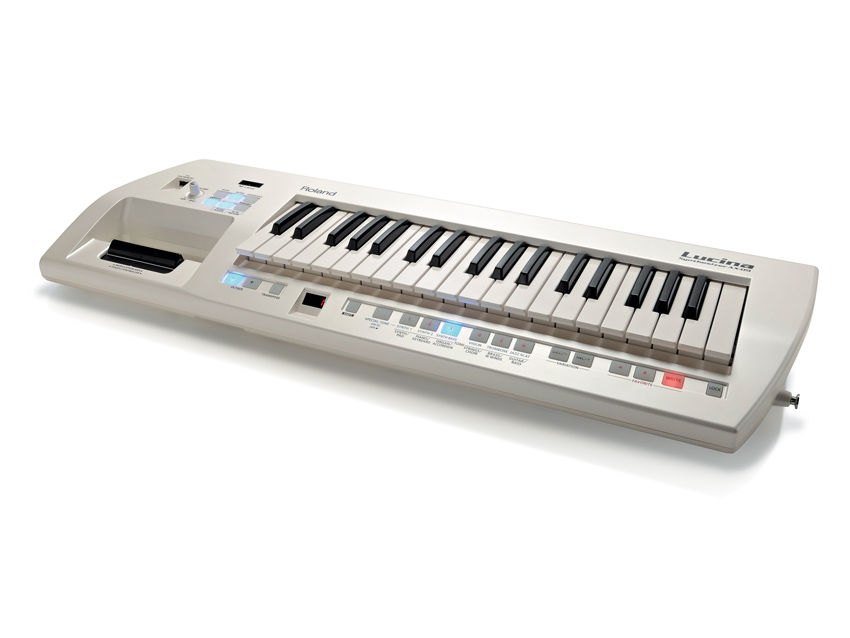 日本正本ローランド Lucina AX-09 ブラック シンセサイザー 中古 送料無料 Roland ルシーナ ショルダー キーボード ローランド