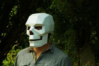 Geometric Halloween masks