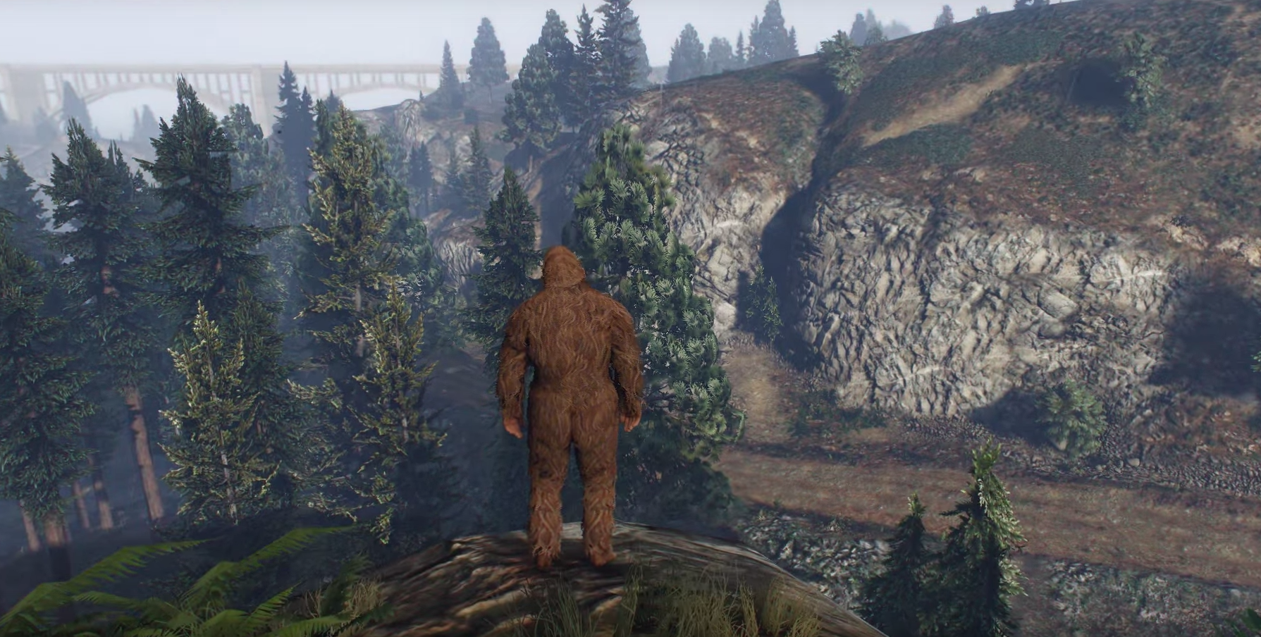 Grand Theft Auto 5's playable Bigfoot Easter egg discovered