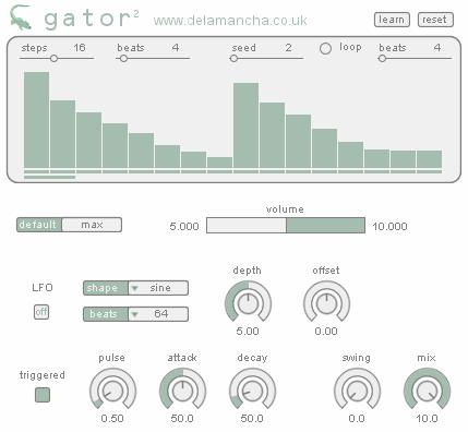 gator comes with its own step sequencer