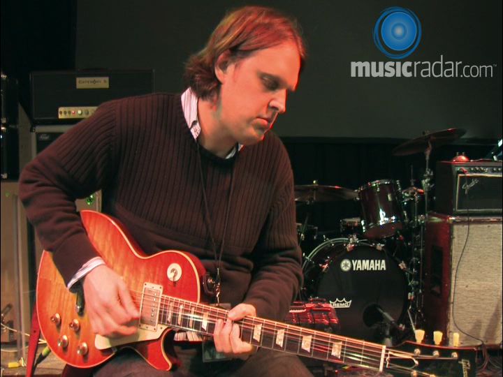 Joe keeps his playing fresh by using the whole of the guitar's fretboard