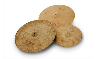 Arena cymbals are distinguished by their sandblasted tops and a matt, chalky sand colour
