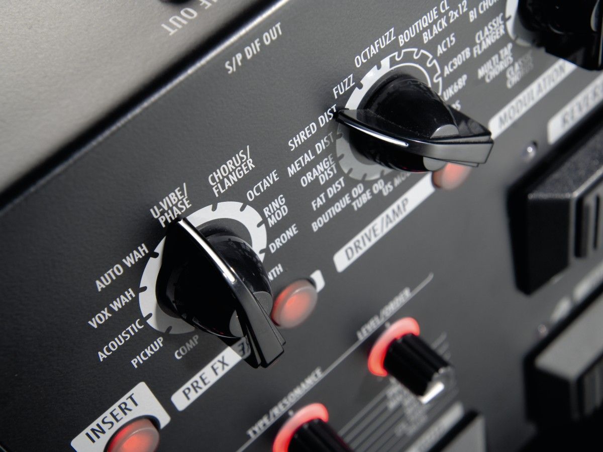 The control panel has a huge range of settings.