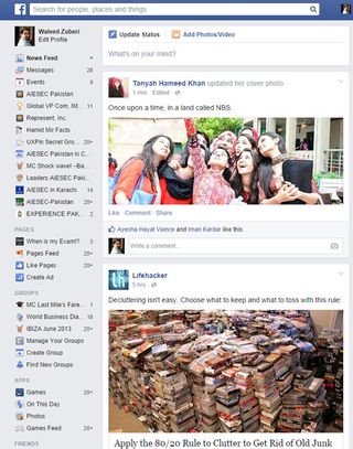 Facebook offers the most well-known example of the activity feed