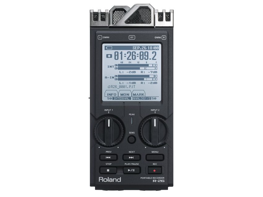 The R-26 is a portable recorder that gives you greater flexibility. Click the image for a gallery of photos.