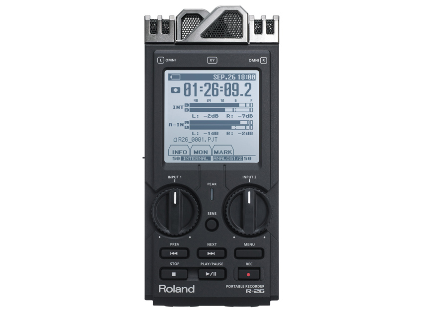 The R-26 is a portable recorder that gives you greater flexibility. Click the image for a gallery of photos.