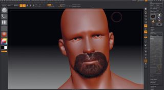 New ZBrush feature Fiber Mesh gives the appearance of hair but allows it be sculpted with all of the normal sculpting tools