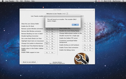 Lion Tweaks