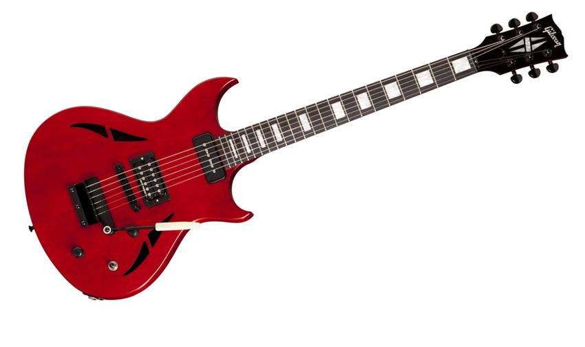 The mash-up of styles doesn't stop with the visuals. The N-225 is loaded with a P-90 in the neck position and a Dirty Fingers humbucker in the bridge