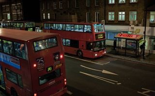 Bus-Tops: LED art for top desk travellers - Forest stop