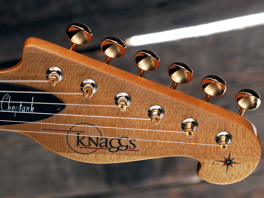 The Knaggs Chesapeake guitars have a Fender-ish vibe in both look and sound