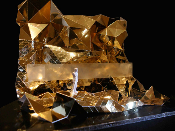 Kanye west gold stage