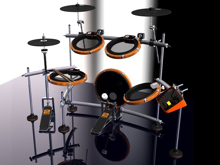 The pads feature both head and rim sensors