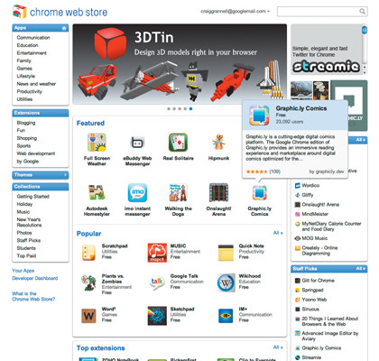 Chrome web store