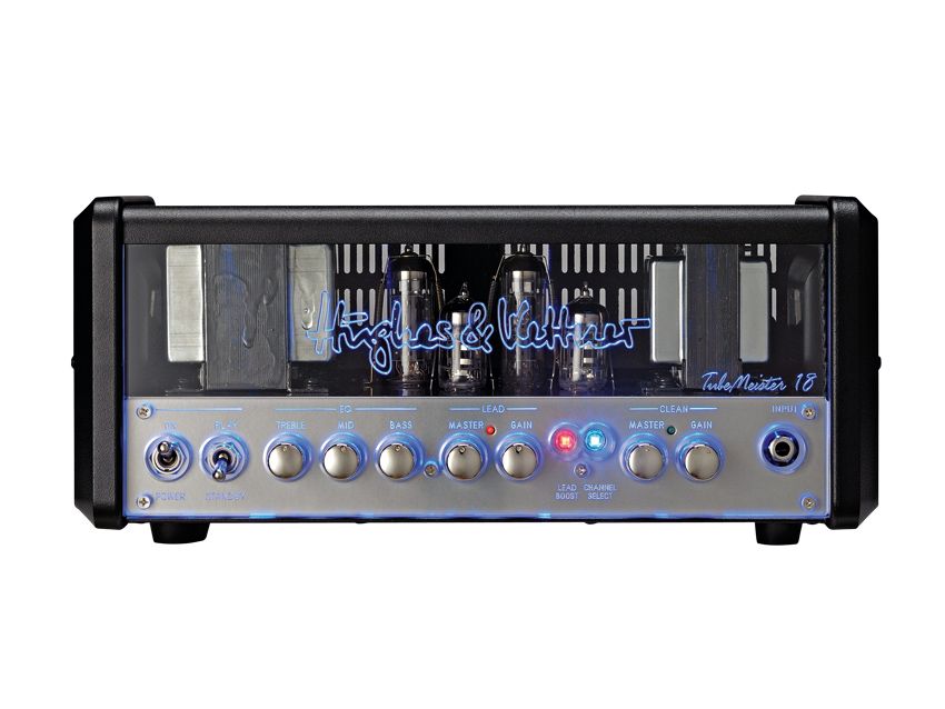 The TM18 features a Perspex front panel, steel chassis and domed metal knobs.